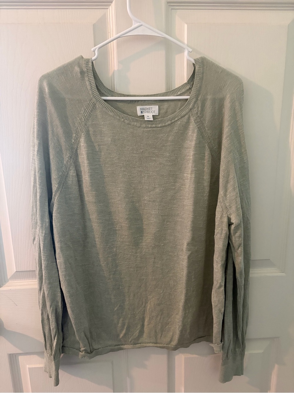 Market & Spruce Lightweight Sage Green Knit Sweater XXL